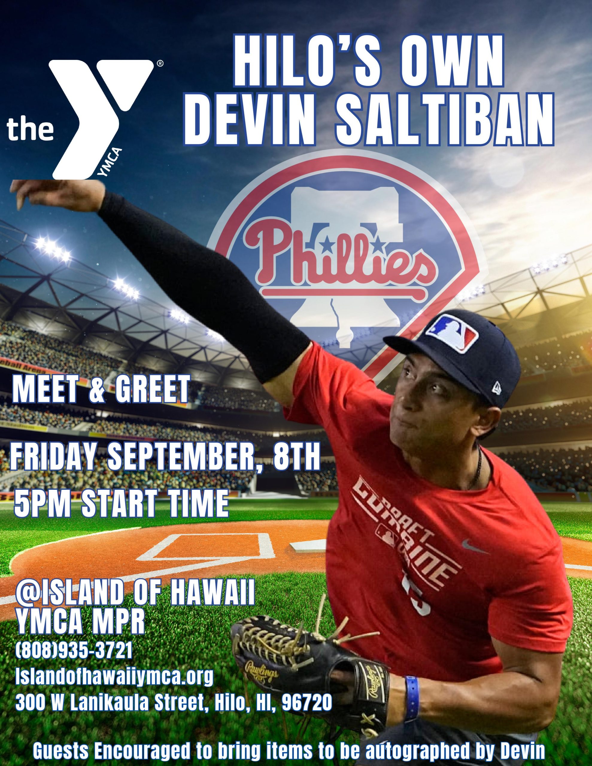 Devin Saltiban Meet & Greet Island of Hawaii YMCA