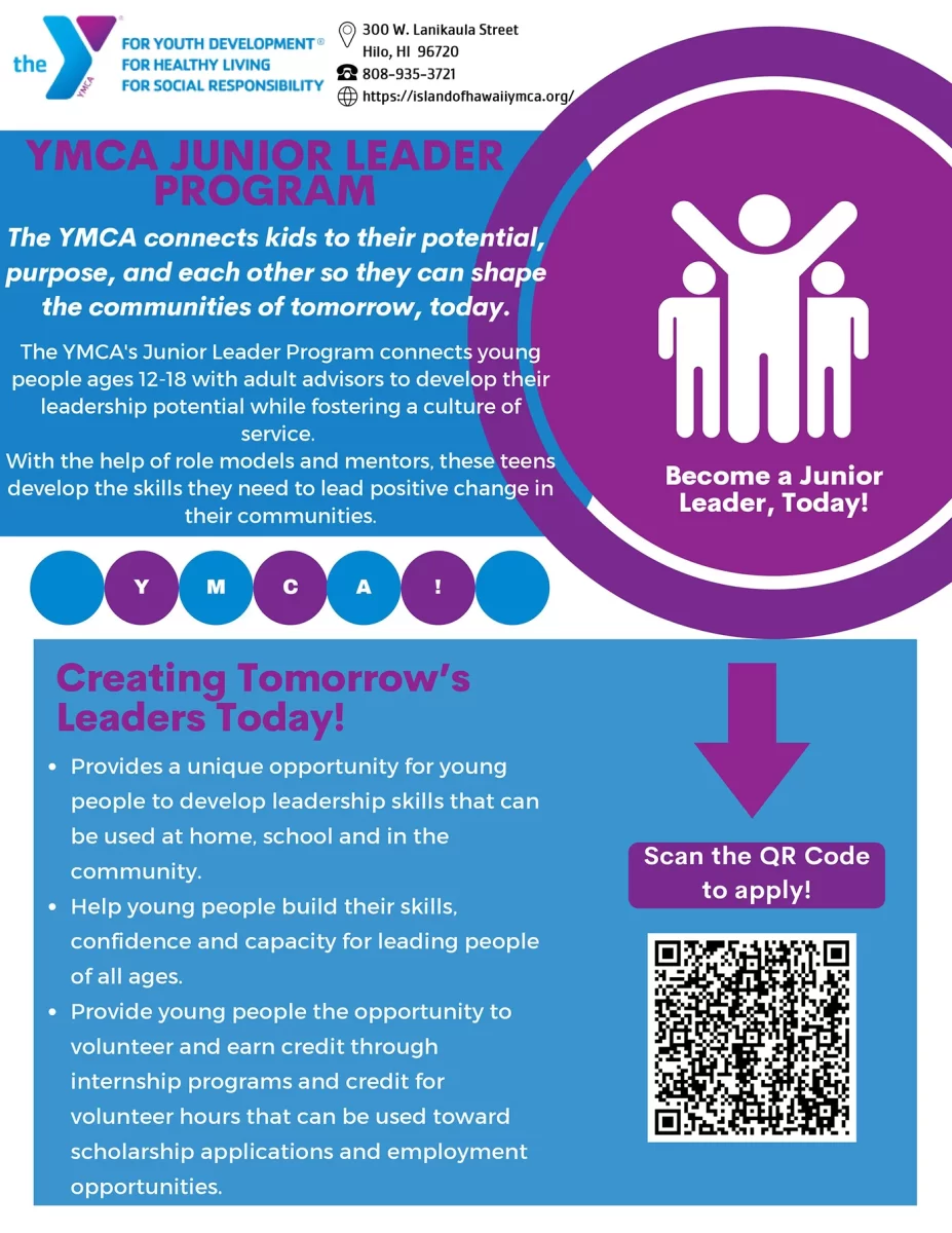 2024 08 09 YMCA Junior Leader Flyer