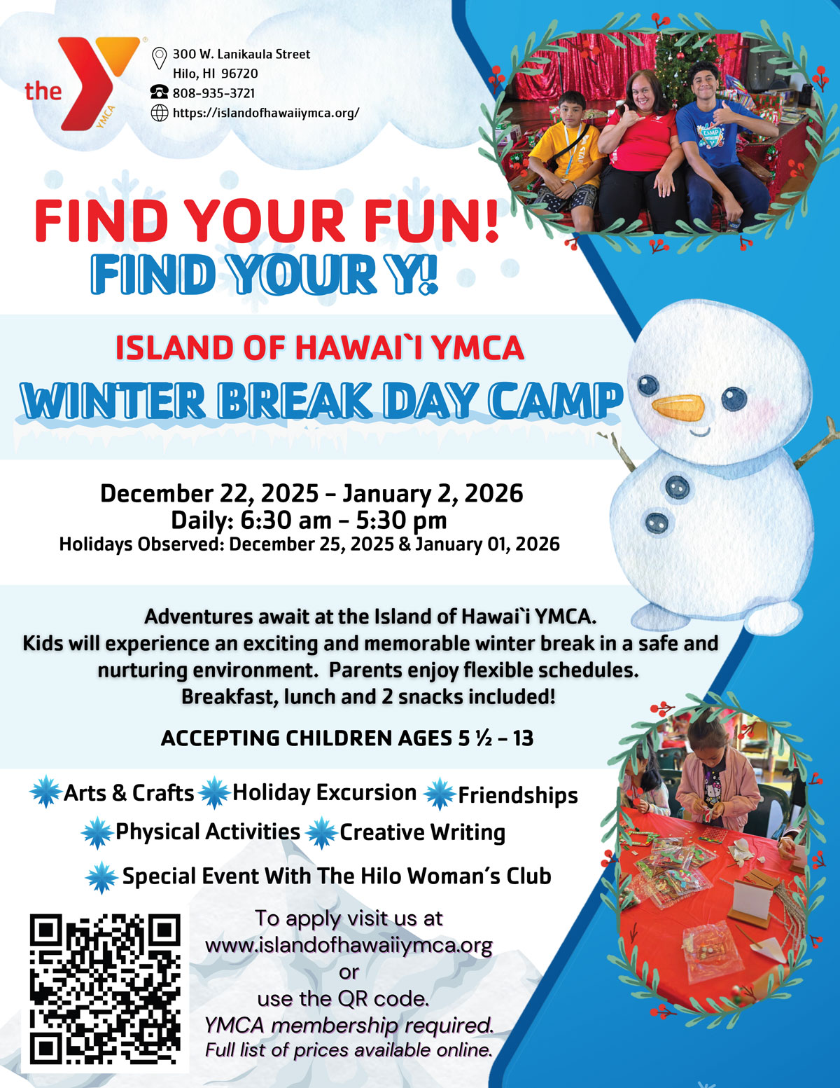 2025 10 21 Winter Camp Flyer 2025