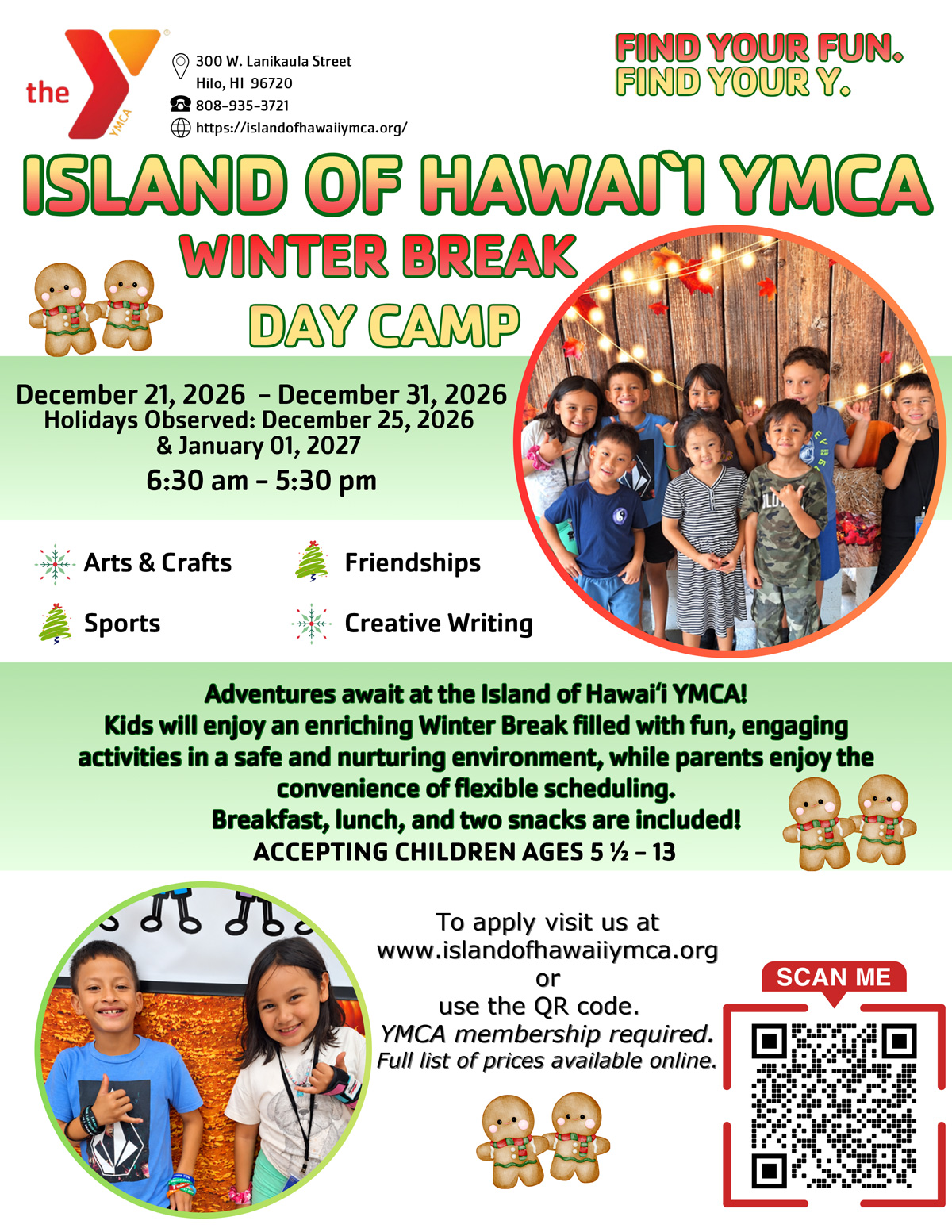2026 Winter Break Day Camp Flyer 2026 Winter Break Day Camp Flyer