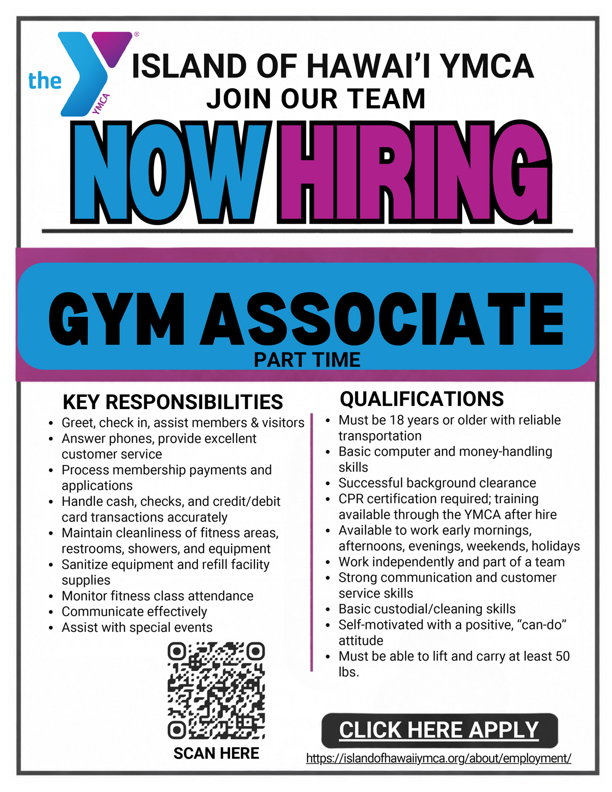 Gym Associate Flyer
