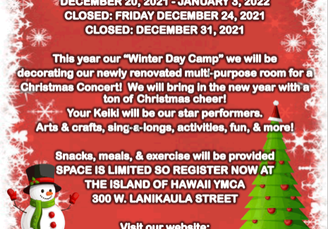YMCA Day Camp Winter 2021